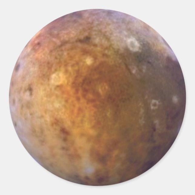 PLANET PLUTO (solar system) ~ Classic Round Sticker (Front)