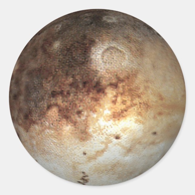PLANET PLUTO ( solar system) ~ Classic Round Sticker (Front)