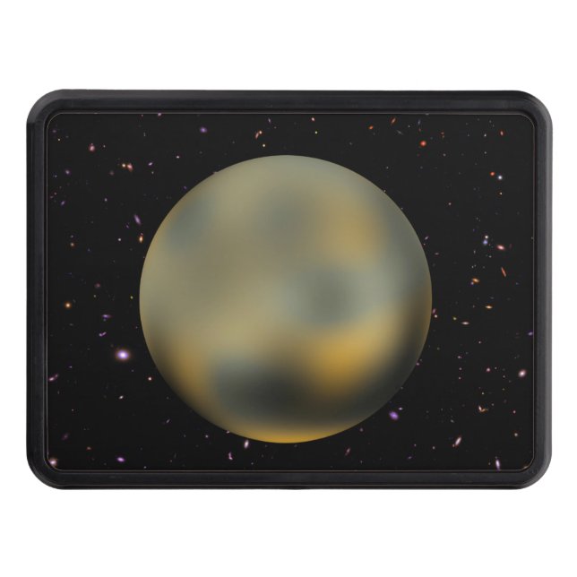 Planet Pluto Starry Sky Hitch Cover (Front)