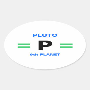Planet PLUTO stickers (4)