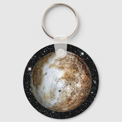 PLANET PLUTO v2  star background solar system  Keychain