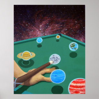 Planet Pool Poster