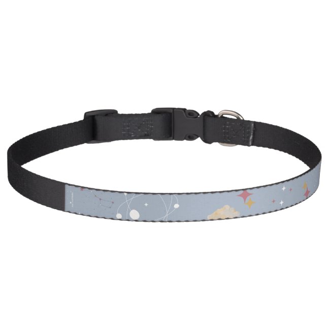 Planet-printed pet collar (Front)