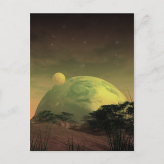 Planet Rise Postcard
