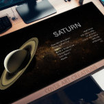 Planet Saturn Astronomy Science Desk Mat<br><div class="desc">Introducing our The Solar System Desk Mat for the planet Saturn, an awe-inspiring fusion of functionality and cosmic wonder! Designed for enthusiasts of science and astronomy, this desk mat features stunning, high-resolution images of the nine planets in our solar system, courtesy of NASA's latest captures. Embark on a journey through...</div>