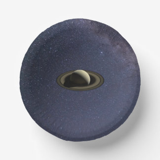 Planet Saturn Paper Bowls