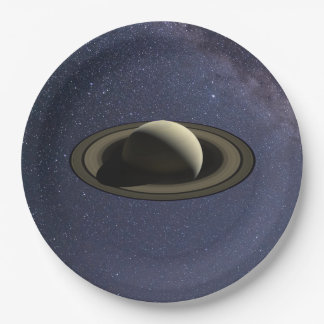 Planet Saturn Paper Plates