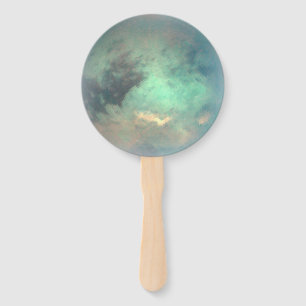 Planet Saturn’s Moon Titan Hand Fan