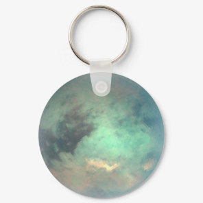 Planet Saturn’s Moon Titan Keychain