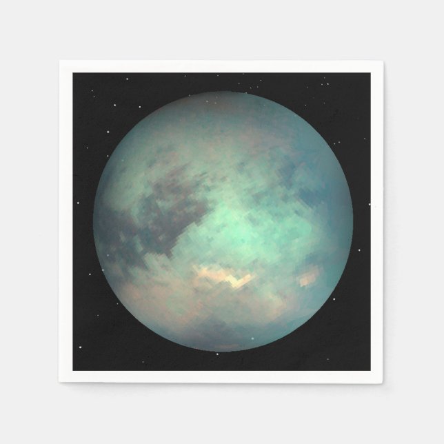 Planet Saturn’s Moon Titan Napkins (Front)