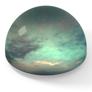 Planet Saturn’s Moon Titan Paperweight