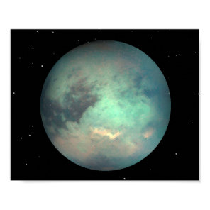 Planet Saturn’s Moon Titan Poster