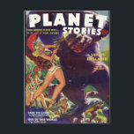 Planet Science Postcard<br><div class="desc">Send postcard greetings to friends on this awesome,  classic Pulp Science Fiction image from the 1920s,   1930s,  1940s,  and 1950s!</div>