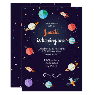 Solar System Birthday Invitations 10