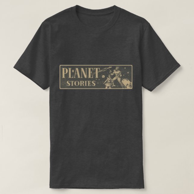 Planet Stories Banner T-Shirt (Design Front)