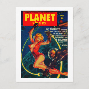 Planet Stories Magazine Cover 2 Postcard