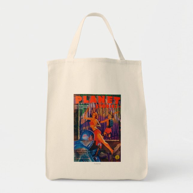 Planet Stories Magazine Cover 3 Tote Bag (Front)