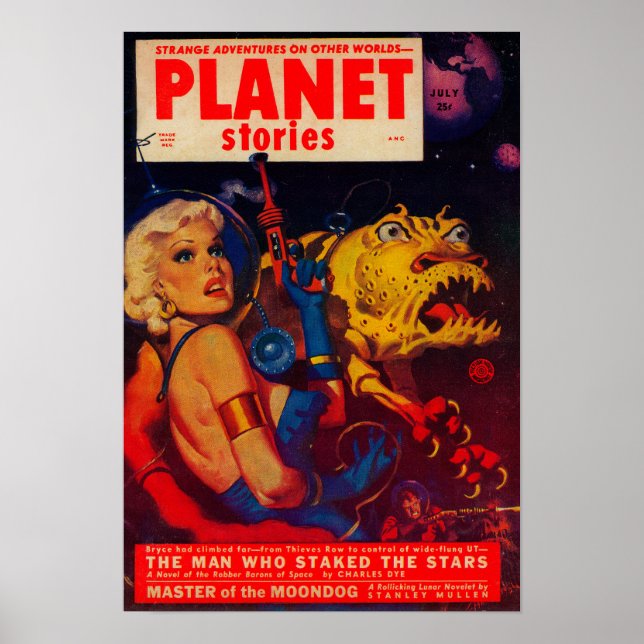 Planet Stories Magazine Cover Poster (Front)