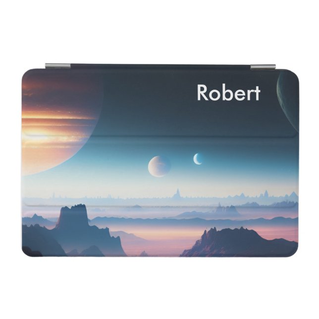 Planet Surface Planet Moons iPad Mini Cover (Horizontal)
