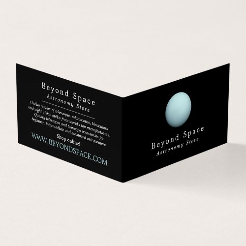 Planet Uranus Astronomer Astronomy Store Business Card