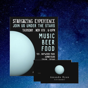 Planet Uranus, Astronomy Business Card