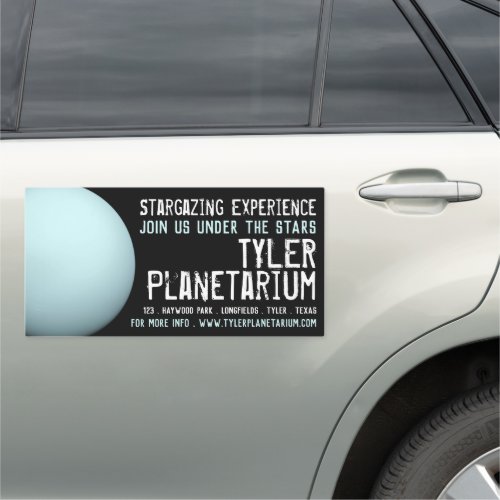 Planet Uranus Planetarium Event Advertising Car Magnet