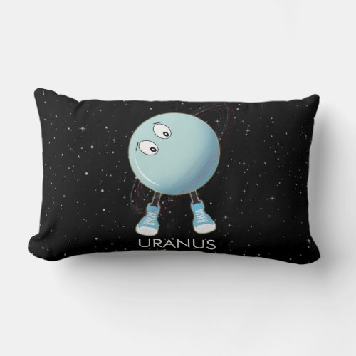 Planet Uranus  Stars  Lumbar Pillow