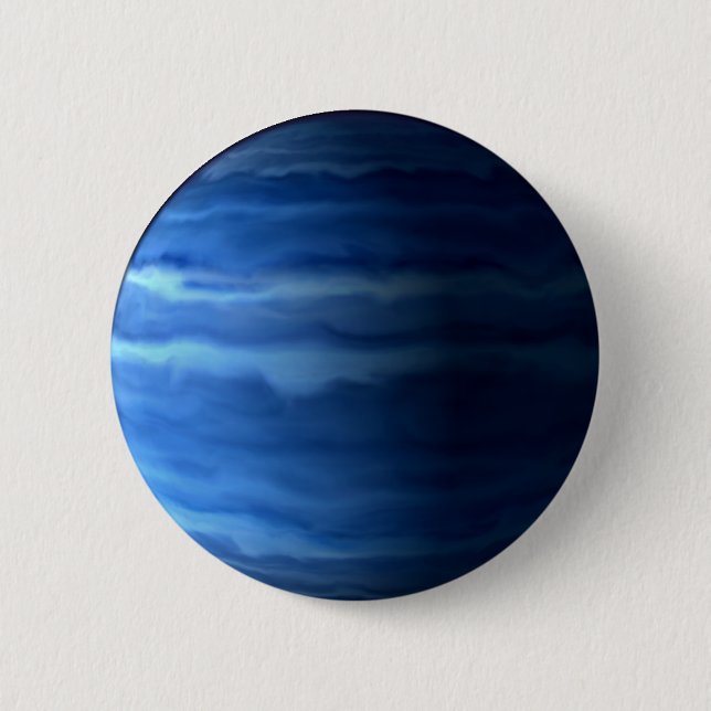 PLANET URANUS v.2 (solar system) ~ Pinback Button (Front)