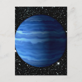 PLANET URANUS v.2 star background (solar system) ~ Postcard