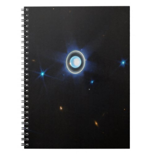 Planet Uranus with Rings and Moons JWST Image Notebook