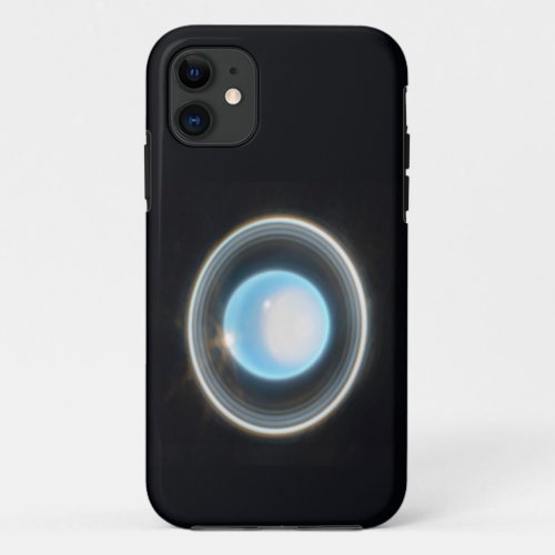 Planet Uranus with Rings JWST Image iPhone 11 Case