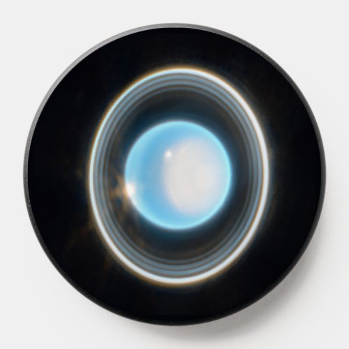 Planet Uranus with Rings JWST Image PopSocket