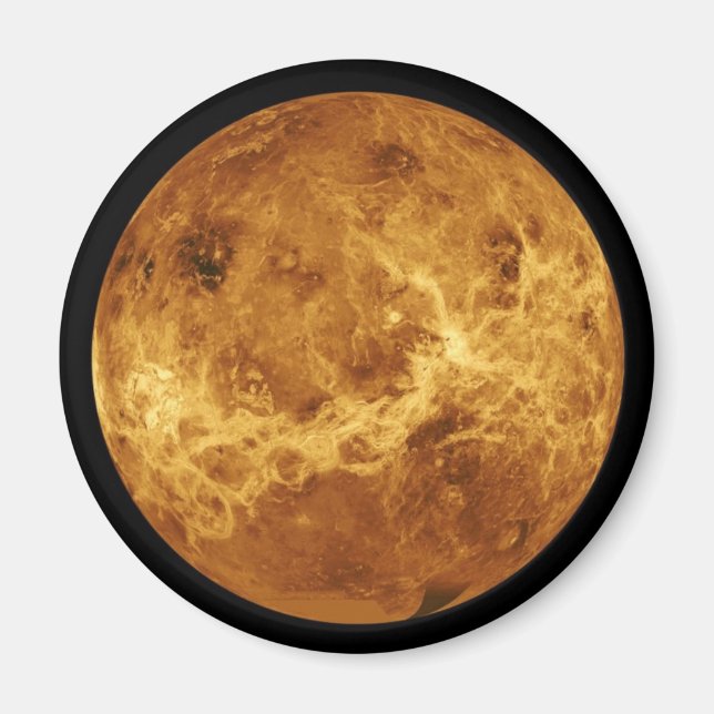 Planet Venus Astronomy Collector Magnet (Front)