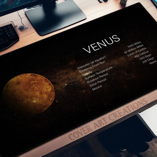 Planet Venus Astronomy Science Desk Mat
