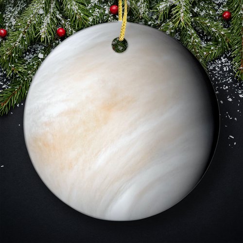 Planet Venus Christmas Tree Ceramic Ornament