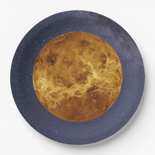 Planet Venus Paper Plates (Front)