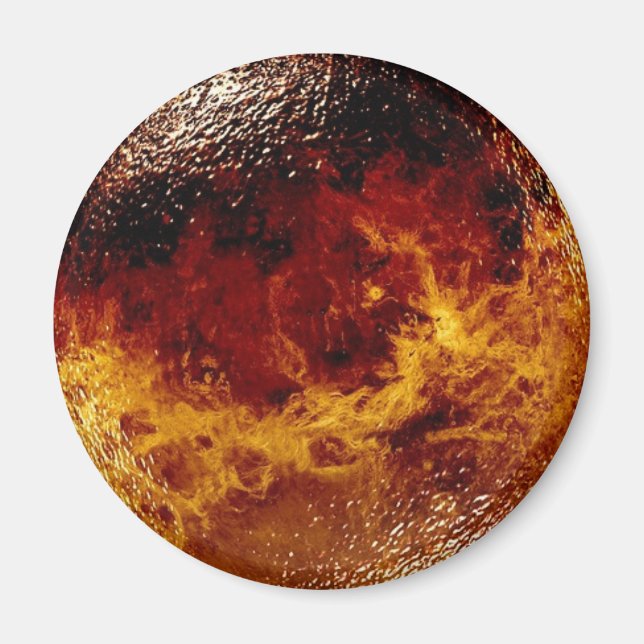 Planet Venus Solar System Magnet (Front)