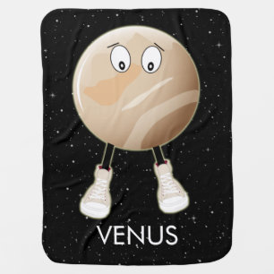 Planet Venus & Stars Baby Blanket