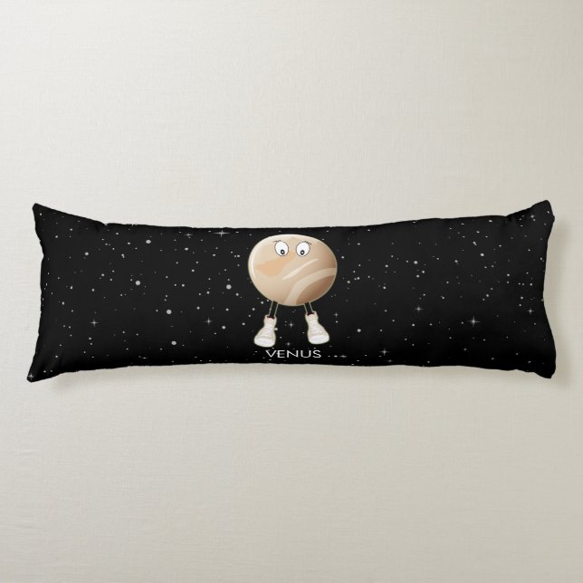 Planet Venus & Stars Body Pillow (Front)
