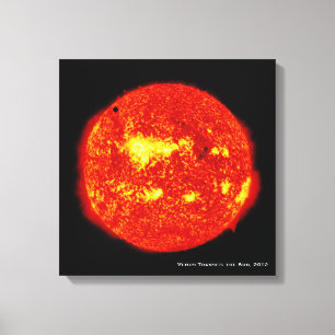 Planet Venus Transits the Sun, Hi-Res Canvas Print