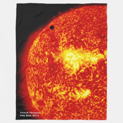 Planet Venus Transits the Sun Hi_Res Fleece Blanket