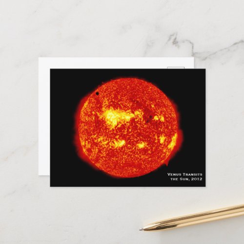 Planet Venus Transits the Sun Hi_Res Postcard