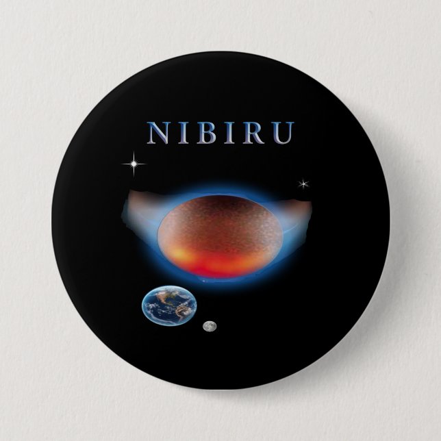 Planet X Nibiru Pinback Button (Front)