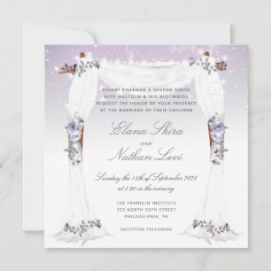 Planetarium Chuppah Wedding Invitation