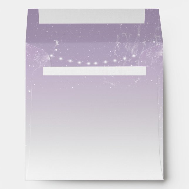 Planetarium Chuppah Wedding Invitation Envelope (Back (Bottom))