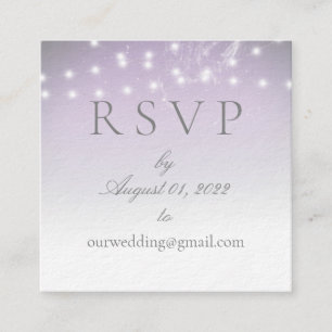 Planetarium Chuppah Wedding Online RSVP Square Business Card