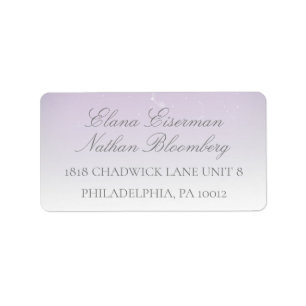 Planetarium Chuppah Wedding RSVP Card Label