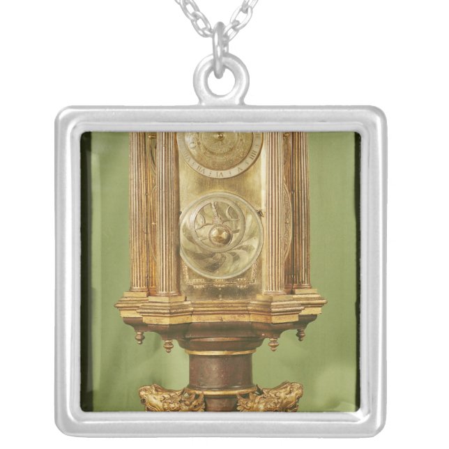 Planetary clock, completed in 1520 silver plated necklace (Front)