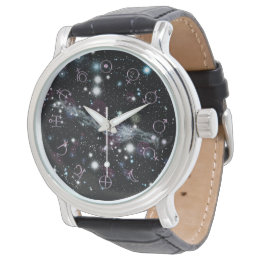 Planetary Glyph Deep Space Astronomy Wristwatch