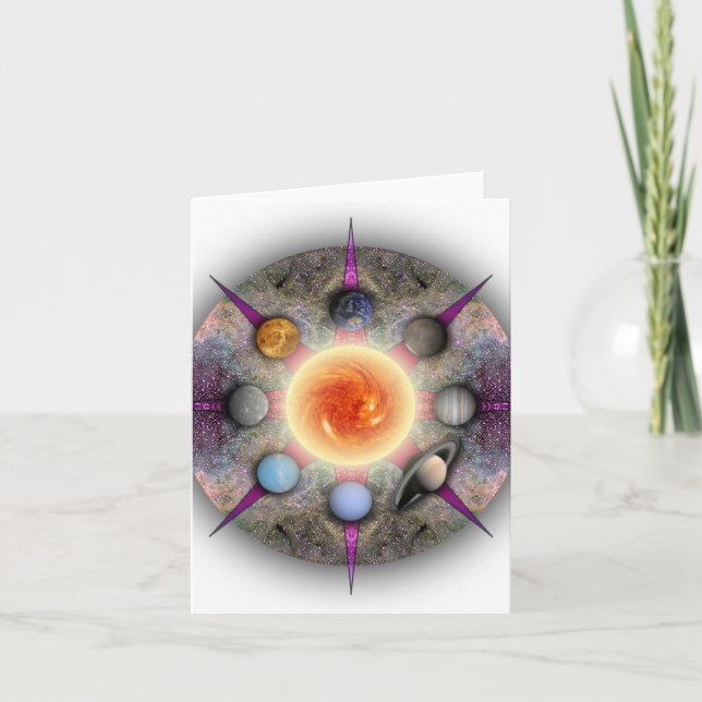 Planetary Mandala Note Card (Front)